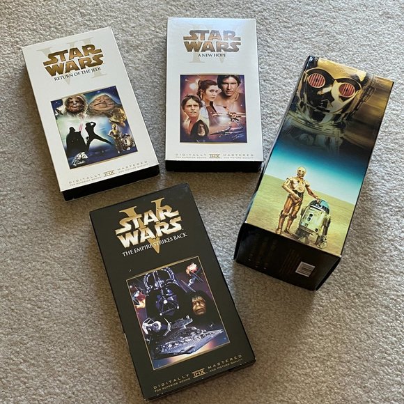 Lucasfilm Ltd Thx Digitally Mastered LucasFilm Ltd | Other | Collectible 3 Star Wars Vhs Tapes Thx Digitally